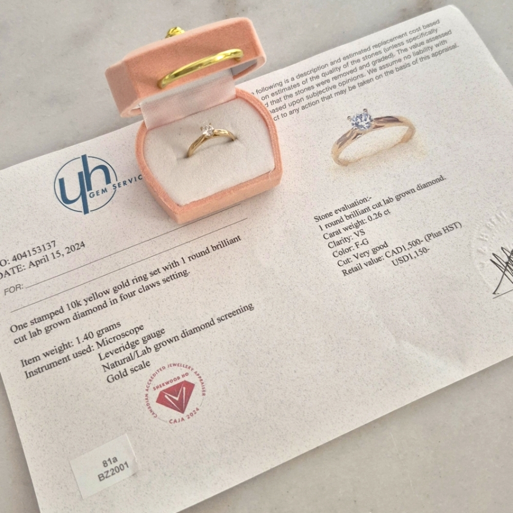 Elegant Gold Diamond Ring